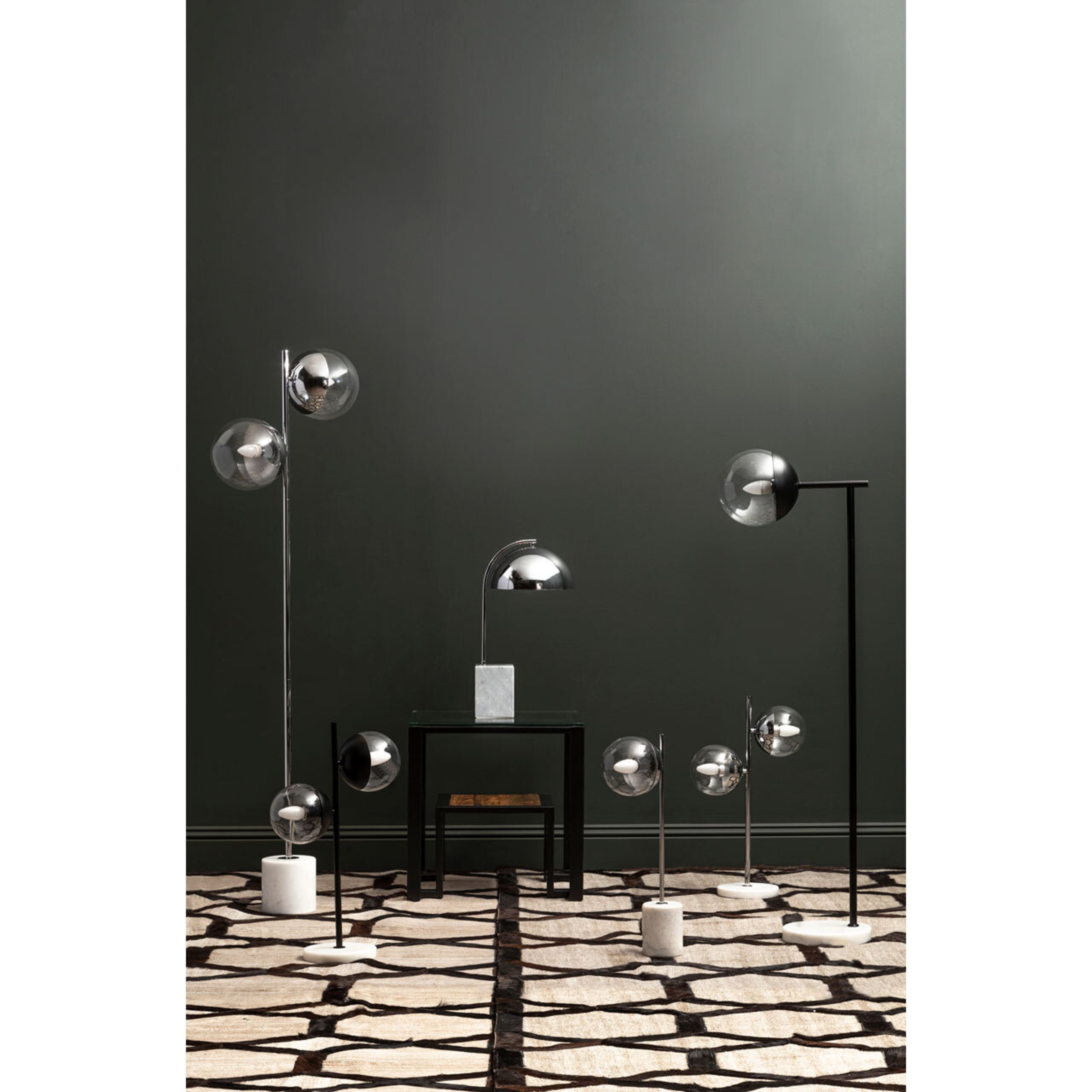 Kidston Chrome Finish 2 Light Floor Lamp